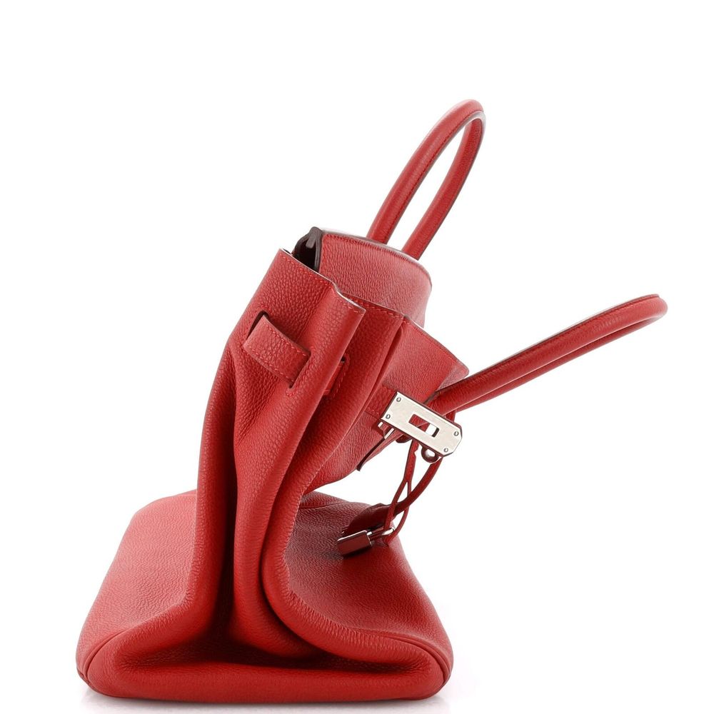 Hermes Birkin Handbag Rouge Vif Togo #78163H12B - Picture 12 of 13